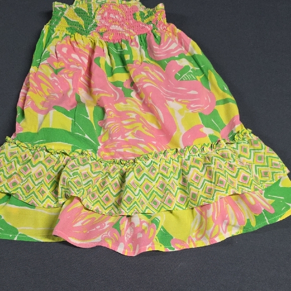 Lilly Pulitzer Pink and Green Little girls Floral Dress Target collection - Picture 3 of 6